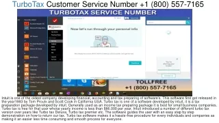 1(800) 557 7165 TurboTax Technical Support Number