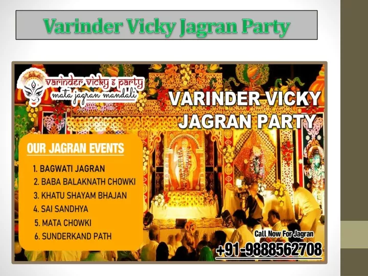 varinder vicky jagran party