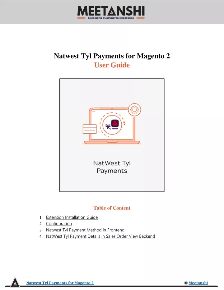 natwest tyl payments for magento 2 user guide