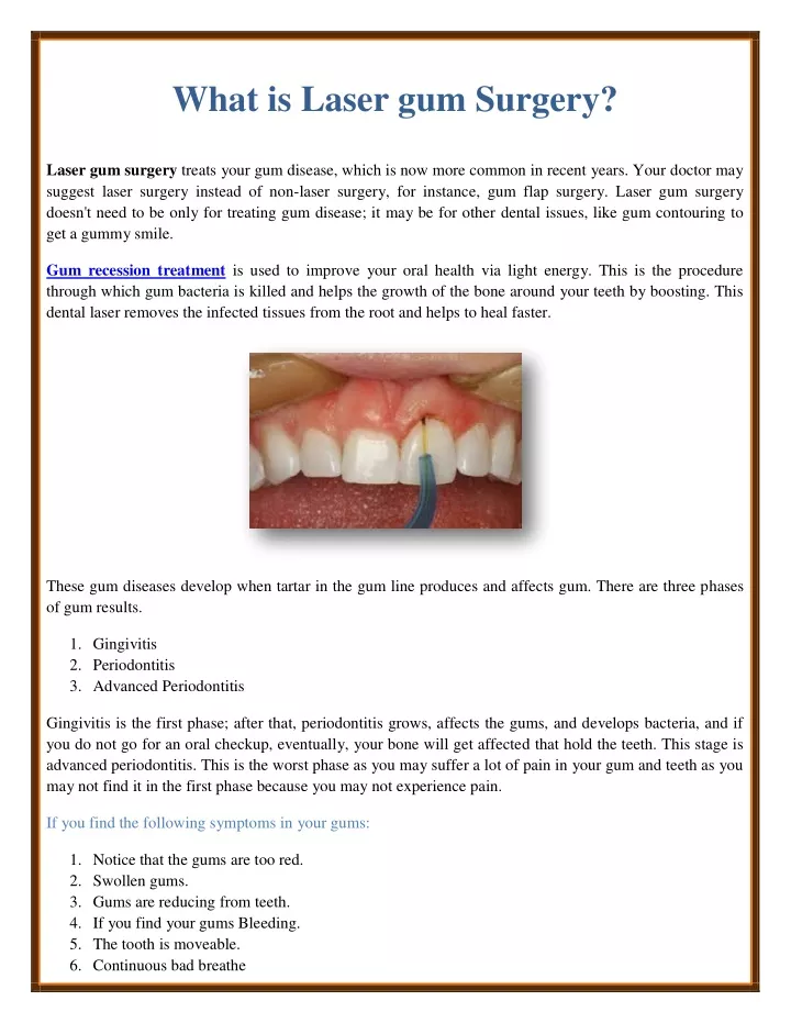 what is laser gum surgery