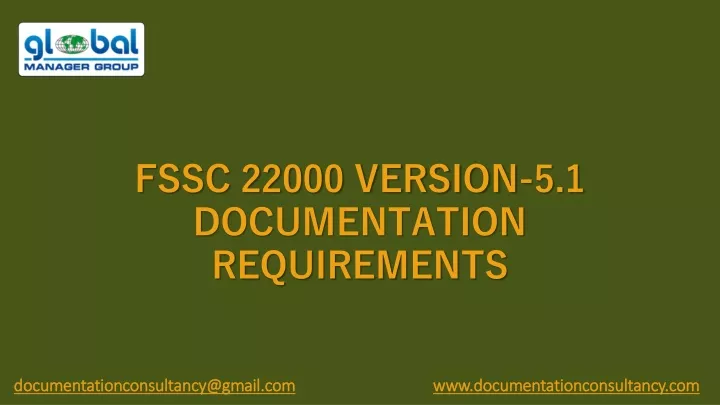 fssc 22000 version 5 1 documentation requirements