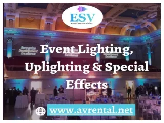 Event Lighting, Uplighting & Special Effects