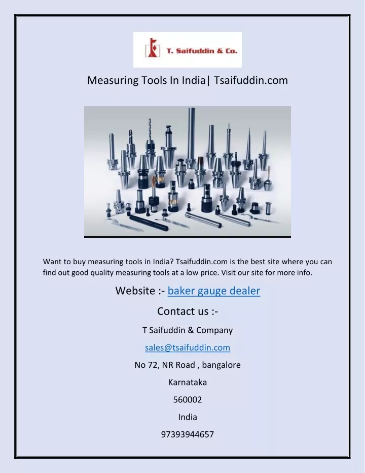 measuring tools in india tsaifuddin com