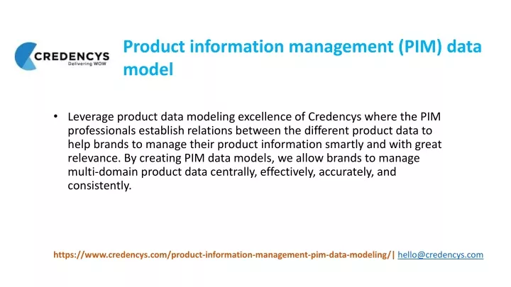 product information management pim data model