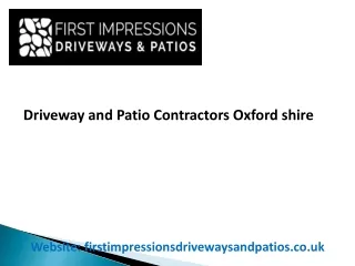 Driveway and Patio Contractors Oxfordshire