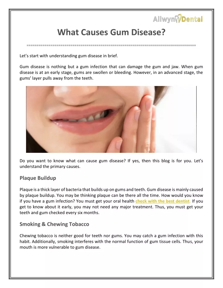 what causes gum disease