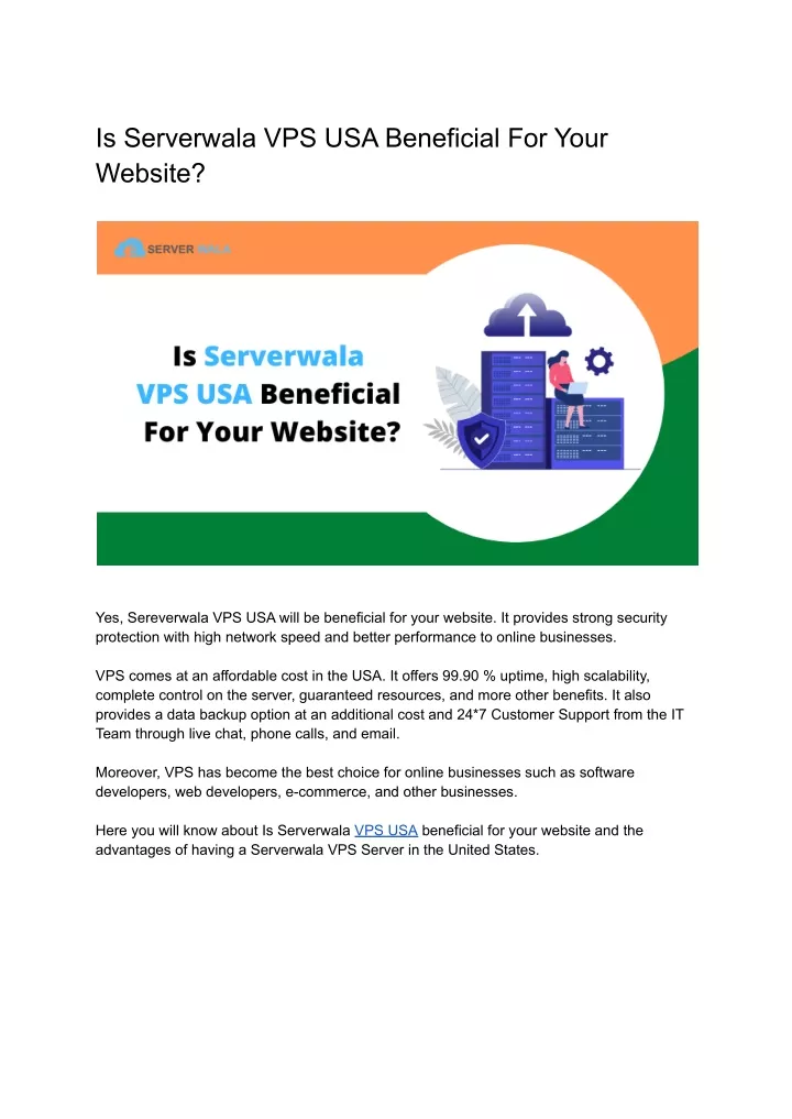 is serverwala vps usa beneficial for your website