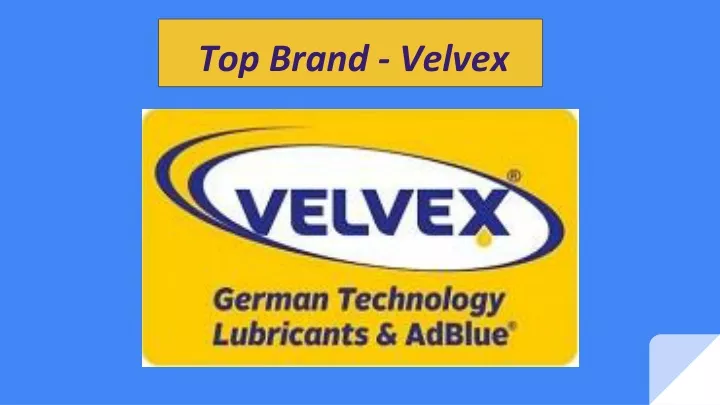 top brand velvex