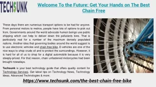 Welcome To the Future: Get Your Hands on The Best Chain Free