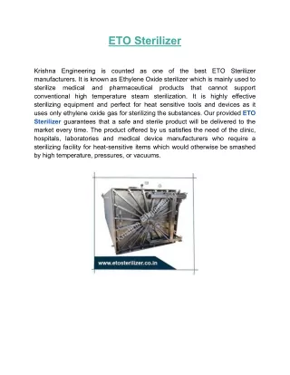 eto sterilizer