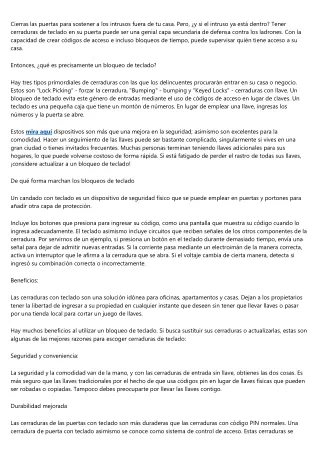 Los principales beneficios de un sistema de bloqueo inteligente para su vivienda