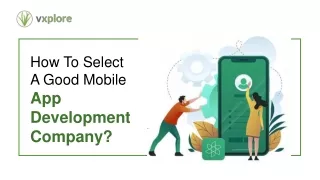 how to select a good mobile app development