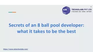 secrets of an 8 ball pool developer what it takes to be the best