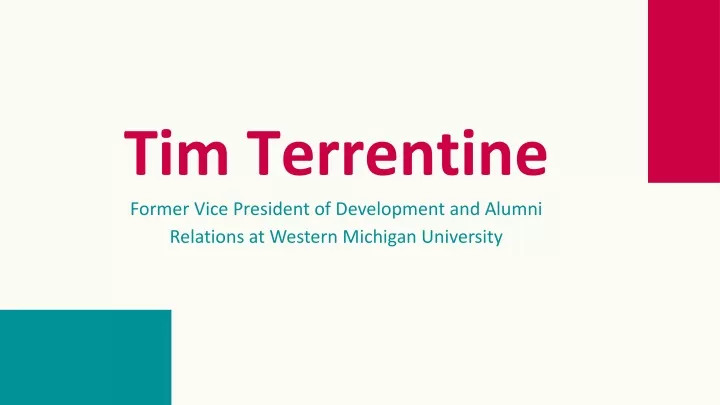 tim terrentine former vice president