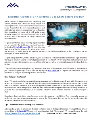iffalcon smart tvs a subsidiary of tcl corporation