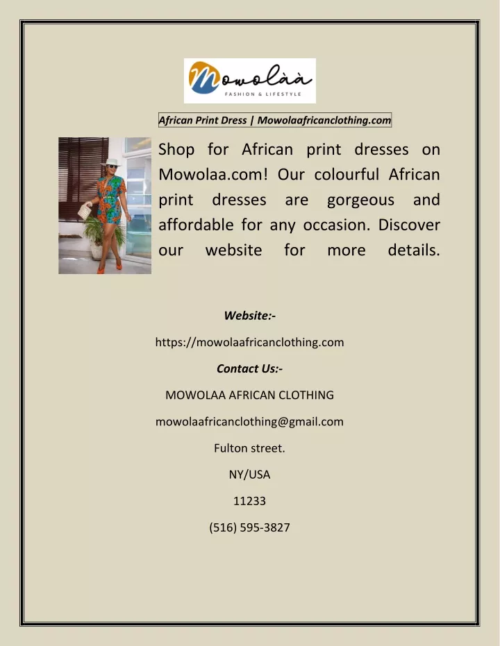 african print dress mowolaafricanclothing com