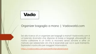 Organizer bagaglio a mano | Vadoworld.com
