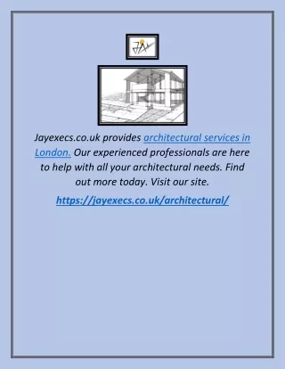 Architectural Services In London | Jayexecs.co.uk
