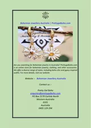 Bohemian Jewellery Australia  Prettygalboho.com