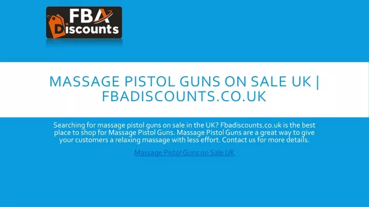 massage pistol guns on sale uk fbadiscounts co uk