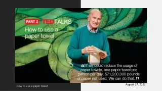how to use a paper towel