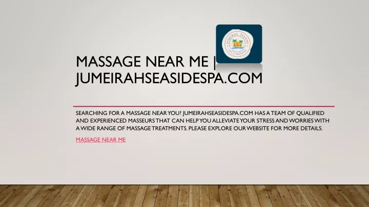 massage near me jumeirahseasidespa com