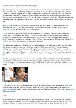 11 Ways to Completely Ruin Your buy likes on soundcloud