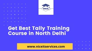 Get Best Tally Training Course in North Delhi