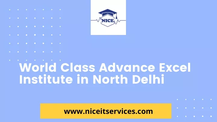 world class advance excel institute in north delhi
