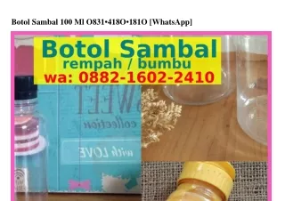 botol sambal 100 ml o831 418o 181o whatsapp