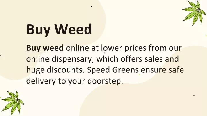 buy weed
