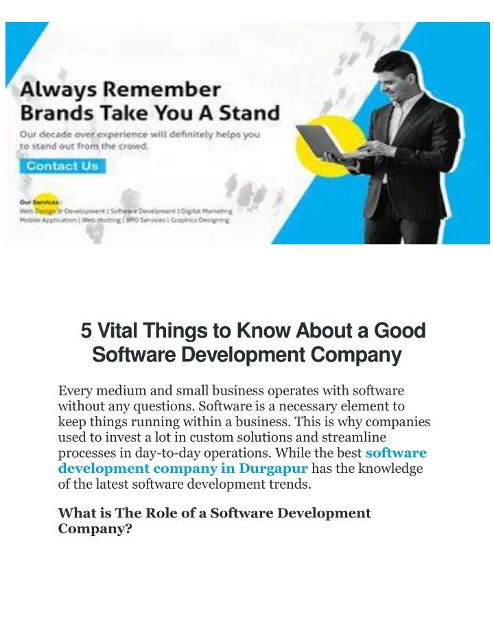 5 vital things to know about a good software