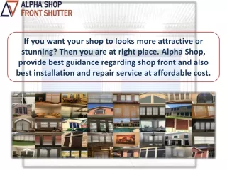 Shopfronts in London