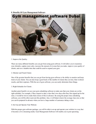 8 benefits of gym management software