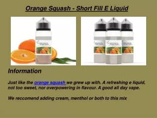 orange squash short fill e liquid