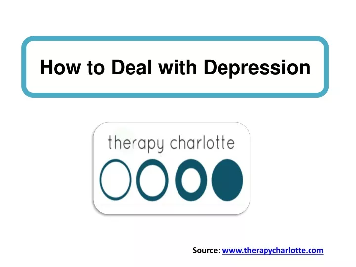 how to deal with depression