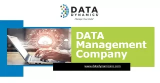 Invest in the best Data Management Company at Data Dynamics!
