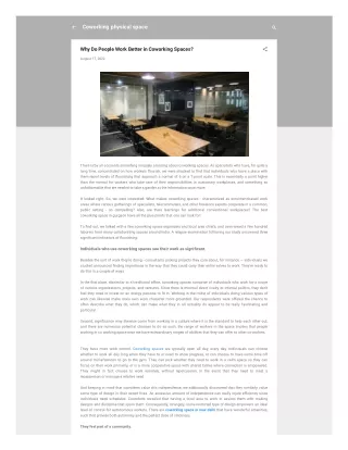 coworking physical space