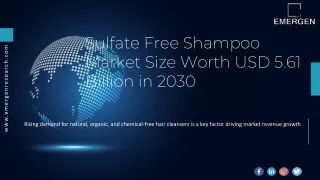 Sulfate Free Shampoo Market Size Worth USD 5.61 Billion in 2030