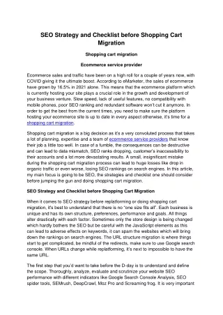 SA-877-ARTICLE-SEO Strategy and Checklist before Shopping Cart Migration (1)