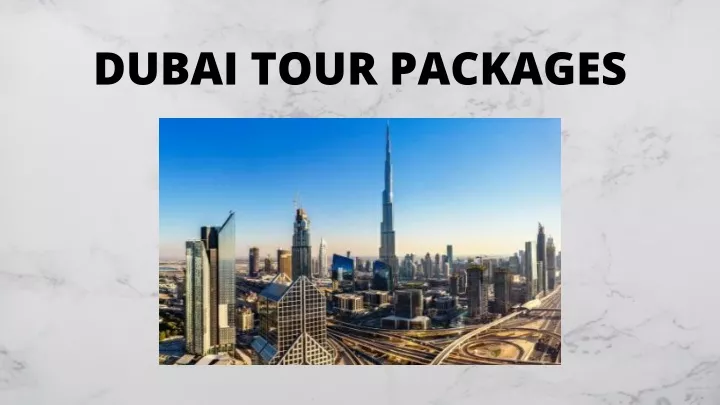 dubai tour packages