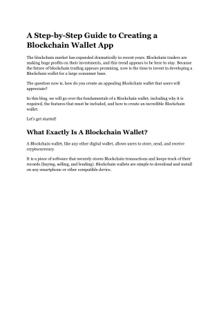 a step by step guide to creating a blockchain