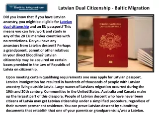 Golden visa in Latvia - Residence Permit in Latvia - Latvian Citizenship