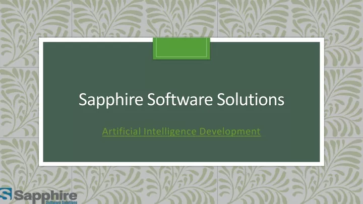 sapphire software solutions