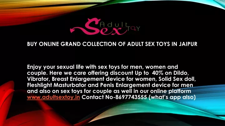 buy online grand collection of adult sex toys in jaipur