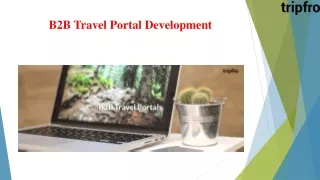 b2b travel portal development