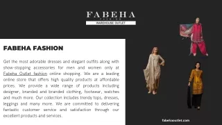 Get Most Adorable Collection Of Fabeha Fashion