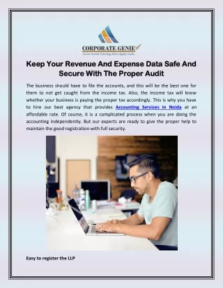 Keep Your Revenue And Expense Data Safe And Secure With The Proper Audit