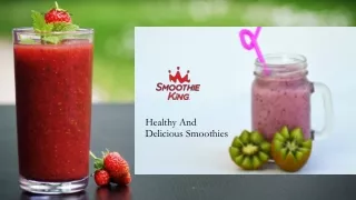 healthy and delicious smoothies