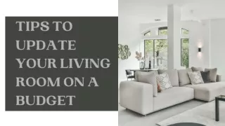 Tips to Update Your Living Room On A Budget